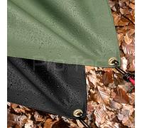 Bâche verte en PVC 600 g/m² extra résistante et imperméable pour camion - Noire - 2,4 x 3 m
