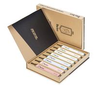 Bacher lot de 8 pierres à aiguiser #120-#8000-150x25 mm, angle fixe | contrôle qualité indépendant | couteaux de cuisine, de chasse, rasoir | grain gravé sur chaque base alu | coffret cadeau