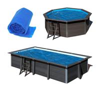 Bâches à bulles Gré pour piscine composite Avant Garde - pour piscine carrée 3,26 x 3,26m