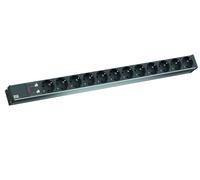 Bachmann 105332 ALU 1HE 12 x Contact de Terre avec ÜSS 6,5 kA