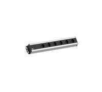 Bachmann Bloc multiprise 300.000 6 prises sans interrupteur 19" rack-montable 2 m noir 230 V