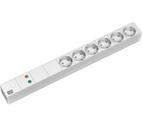 Bachmann 333.402 rallonge électrique 2 m 6 prise(s) de courant Gris intérieur