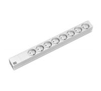 BACH 333.819 - Bloc multiprise 8prises, type E - CEE 7/5, gris