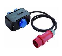 BACHMANN Adaptateur CEE 16A 3Ph, 3x contact de protection IP44 1,5m