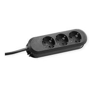 Bachmann 387.171 Rallonge multiprise 3 prises Schuko câble 3 m (Noir)