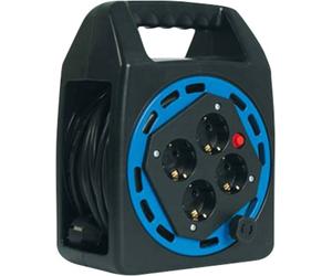 Bachmann 3930060 Enrouleur de câble 20 m noir Prise mâle + contact de protection