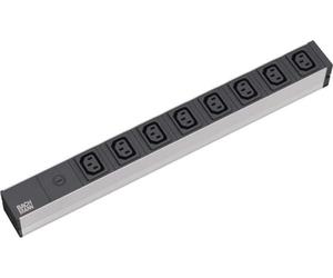 BACHMANN 48,30cm (19") Steckdosenleiste, 8-fach ohne Stecker (333.408)