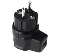 Bachmann 740.017 Fiche électrique mâle avec terre Tout caoutchouc 250 V noir IP44