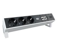 Bachmann - 902.302 - Multiprise de Bureau (Import Allemagne) Noir/Gris