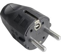 Bachmann 910.100 Fiche électrique mâle avec terre plastique 250 V noir IP20