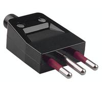 Bachmann 910.174 Fiche électrique mâle avec terre plastique 250 V noir IP20