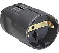 Bachmann 912.170 Fiche électrique femelle avec terre plastique 230 V noir IP20
