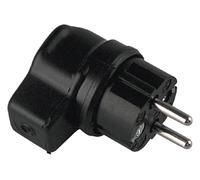 Bachmann 919.178 Fiche électrique mâle avec terre Tout caoutchouc noir IP44