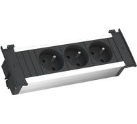 BACHMANN 927.000 KAPSA Prise triple encastrée avec câble d'alimentation / multiprise / prises de courant de sécurité