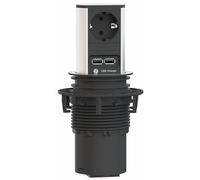 BACHMANN ELEVATOR 1xCEE7/3 USB Charger, Strom 2.0m CEE7/7