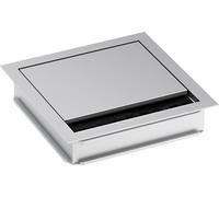 Bachmann Passe-câble carré Loop Square 120 mm Aluminium Argent mat anodisé