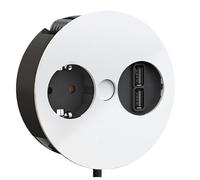 Bachmann 931.231 Twist 1xCEE7/3 Chargeur USB 1 x USB 2 m AEH, RAL9010 30GE