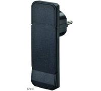 Bachmann 933.001 Fiche électrique mâle avec terre plastique 250 V noir IP20