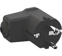 Bachmann Fiche coudée 960.102 – contact de protection polypropylène 250 V noir IP20