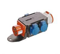 BACHMANN Adaptateur CEE 16A 400V, 1x16A 5p400V 1contact de protection