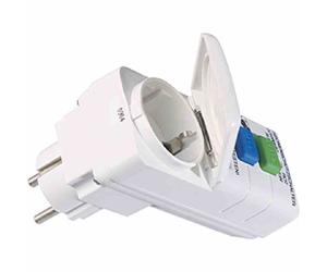 BACHMANN Adaptateur de protection contre les courants de défaut blanc, couvercle rabattable - IP44 < 30mA courant de déclenchement