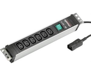 Bachmann ALU 1,5U 6xIEC 1xinterrupteur 2,0 m IEC