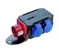 BACHMANN Adaptateur CEE 16A 400V, 3xSchutzkontakt IP44