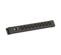 BACHMANN CONNECTUS 9xCEE7/3, 1xinterrupteur 2,0m CEE7/7 Noir