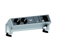 BACHMANN DESK2 2x Schutzkontakt 1x USB-Charger 1x ABD GST18, weiß