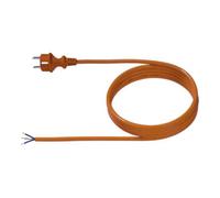 Bachmann - Câble électrique - CEE 7/7 (M) droit à sans prise 30 mm stripped 16 A - 5,0m - moulé - orange (327.876)