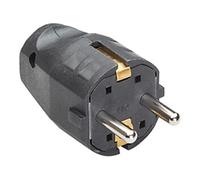 Bachmann Bachmann Connecteur de montage noir avec système de mise à la terre double 910.100 Quantité:1