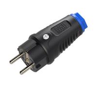 Bachmann Bachmann Fiche de protection en caoutchouc pleine CEE7/7 BM0017344 noir Quantité:1