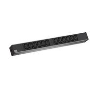 Bachmann LOCKABLE - Rallonge (rack montable) - 12 connecteurs de sortie - 1U - 48,3 cm (19") (333.616)