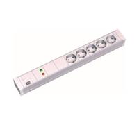 BACHMANN 19" 1,5HE 5xCEE7/3 1xGVS Strom 2,0m CEE7/7
