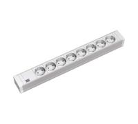 Bachmann - Coupe-circuit (rack-montable) - CA 230 V - connecteurs de sortie : 8 - 1U - 19" - 2 m cordon - gris clair