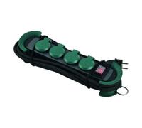 Bachmann HOOK Outdoor - Multiprise - Prises de sortie : 4 (4 x connecteur, 2 pôles) - 4,0m cordon - vert (500.200)