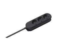 BACH 388.170 - Bloc multiprise SMART, 3 prises, type F - CEE 7/3, noir