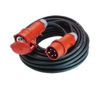 BACHMANN Extension 5G1,5mm² noir, H07RN-F CEE 16A rouge 400V, 10 m