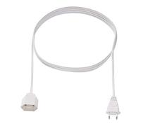 Bachmann 233.285 : Câble d'alimentation 3m Blanc, Prise Type C mâle/femelle, 250V 2.5A, Connecteurs droits