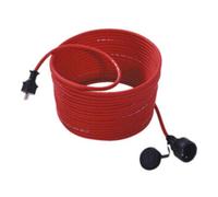 BACHMANN Rallonge pour tondeuse à gazon contact de protection, 16 A/250 VAC, caoutchouc / néoprène, IP55, extérieur, 15 m