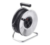 BACHMANN Touret de câble en tôle d'acier 4-f. 50m, H05RR-F 3G1,5mm, IP20
