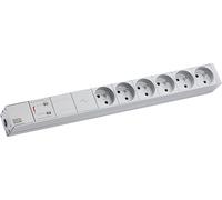 BACHMANN Bâti de prises 19" 1U 6xUTE 1xGVS, 2 m