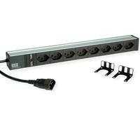 BACHMANN Bâti de prises 19" 8x T13, 2300W, IEC320 C14 mâle
