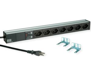 BACHMANN Bâti de prises 19" ÜS, 7xT23 femelles