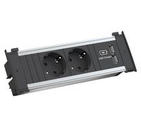 BACHMANN Bloc de prises KAPSA S 2x 2x USB