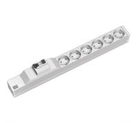 Bachmann Bloc multiprises 19 1UH 6x prises à contact de protection 1xFI