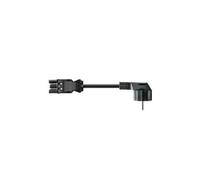 Bachmann - Câble d'alimentation - GST18i3 (M) pour CEE 7/4 (M) - 3 m - connecteur à angle droit - noir