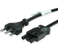 BACHMANN Câble d'alimentation H05VV-F 3G1,5mm² 1,5m, noir Italie P40 mâle 16A femelle