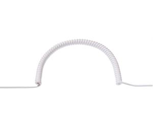BACHMANN Câble spiralé 1,5m-6m ws 0,2m droit, H05VV-F 3G1,5mm², coupé lisse