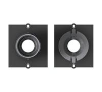 Bachmann Cadre 917.032 – 1xKBD Ø 11 mm – gouttière pour passage de câble – Noir
